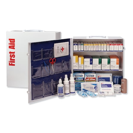 First Aid Only ANSI 2015 Class A+ Type I&II; Industrial First Aid Kit 100 Ppl, 676 Pc 90575